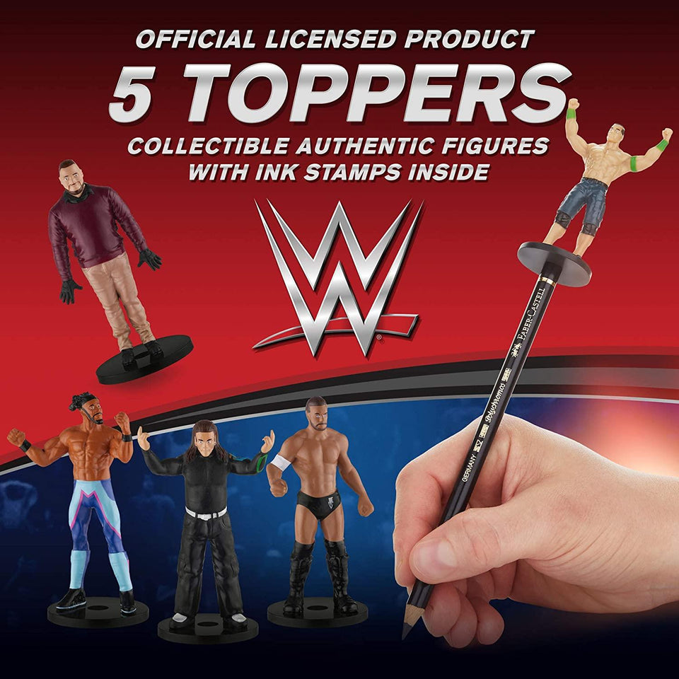 WWE Pencil Toppers 5pk Finn Balor John Cena Bray Wyatt Kofi Jeff Hardy PMI International