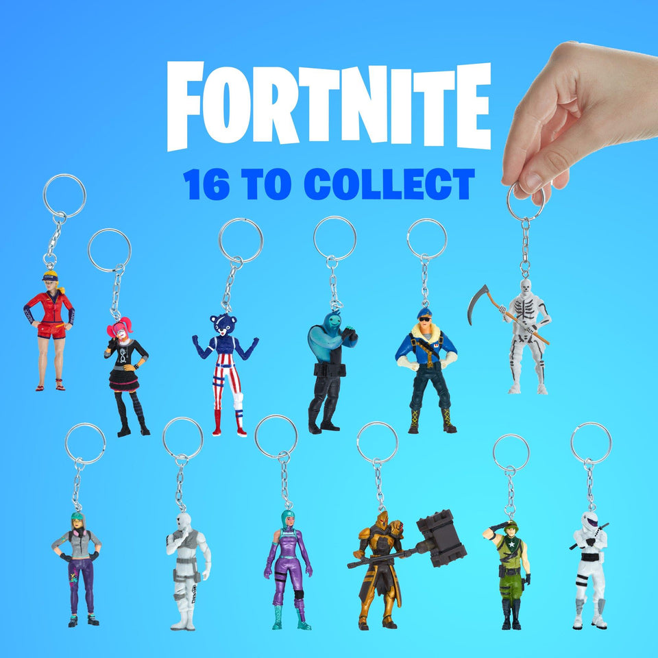 Fortnite Keychains 5pk Sun Strider Fireworks Leader Wonder Fusion Rippley Figures PMI International