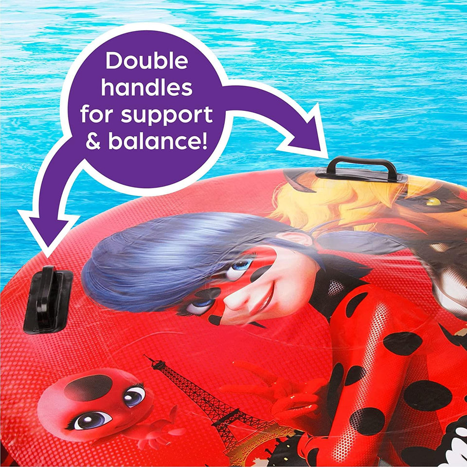 Miraculous Ladybug & Cat Noir Ring Float Pool Raft Inflatable Tube 30" Mighty Mojo