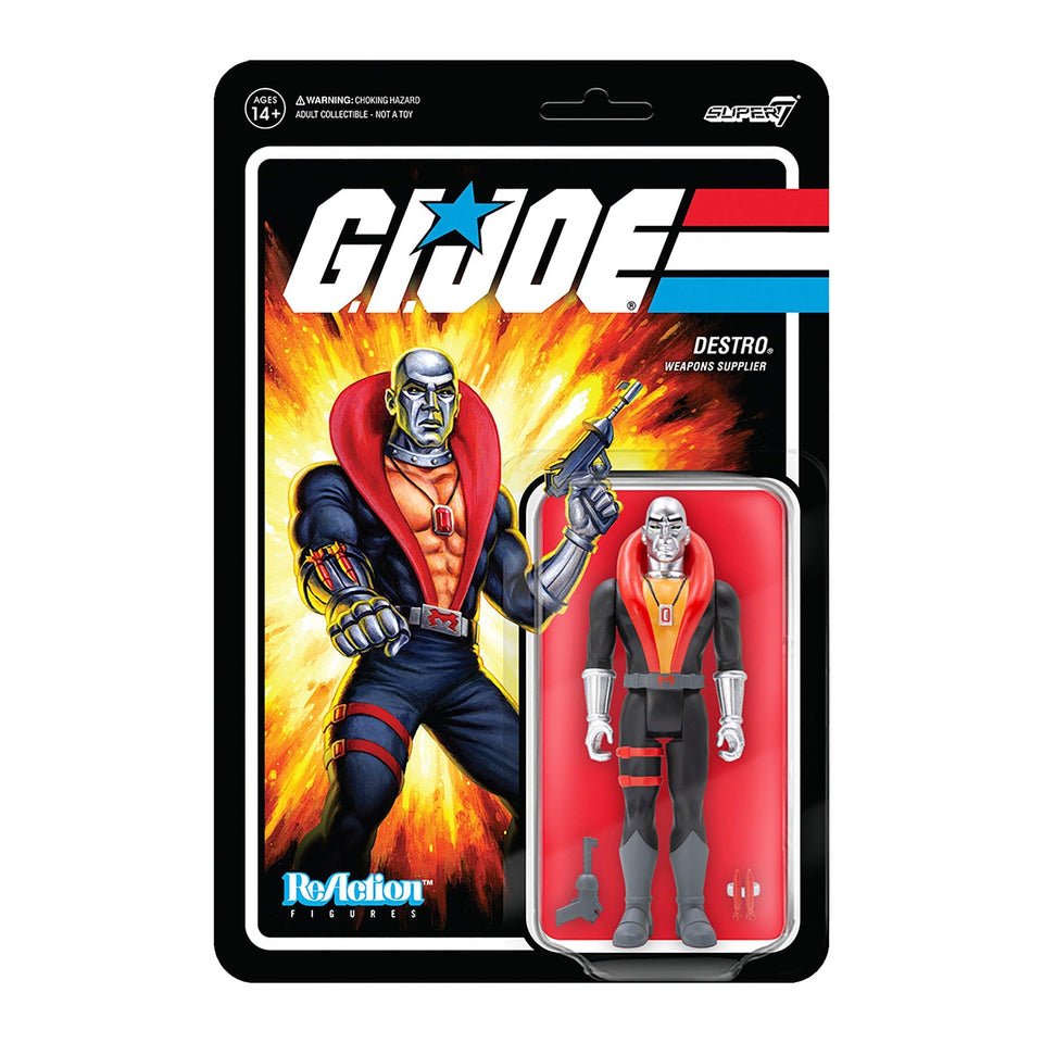 G.I. Joe Destro Weapons Supplier Cobra Wave 1 Animated Series Figure Super7