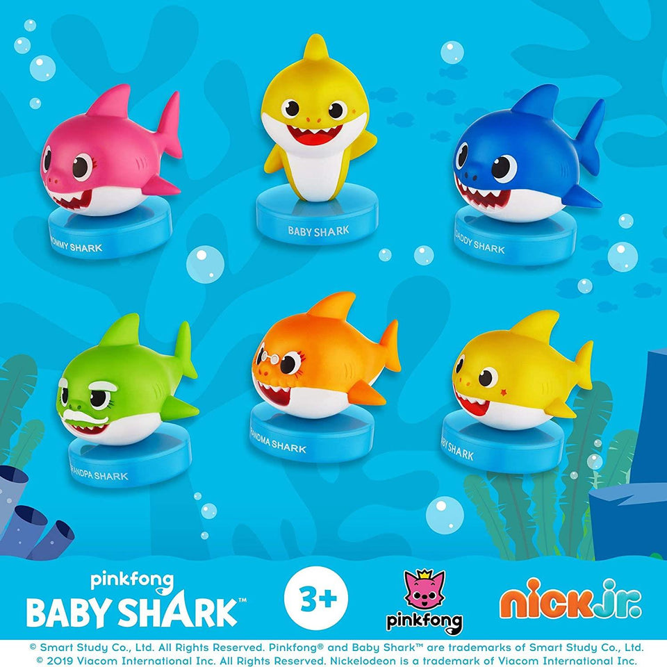 Baby Shark Family Stampers 12pk Daddy Mommy William Cake Toppers Set PMI International