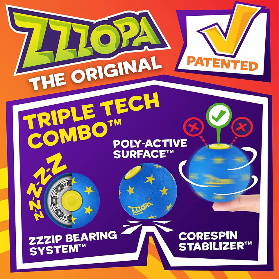Original ZZZOPA Meteor Fidget Stress Ball Spin Bounce Throw Interactive Toy PMI International