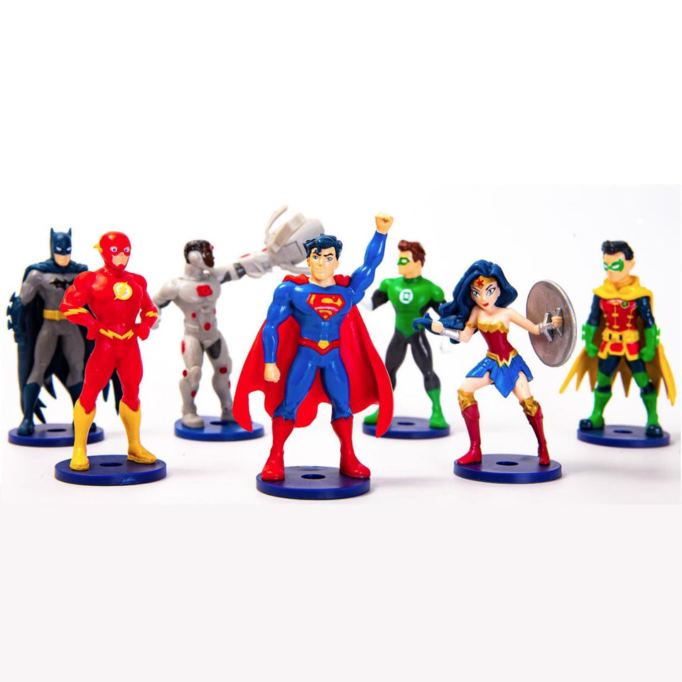 Justice League Pencil Toppers 12pk Superman Batman Wonder Woman Flash DC PMI International