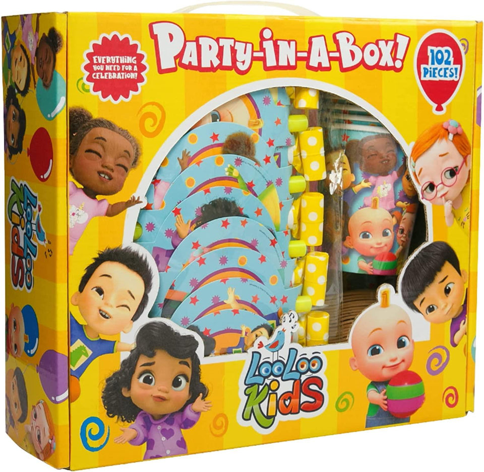 LooLoo Nursery Rhymes Party In A Box 102pc Serves 10 Kids Birthday Decor Mighty Mojo