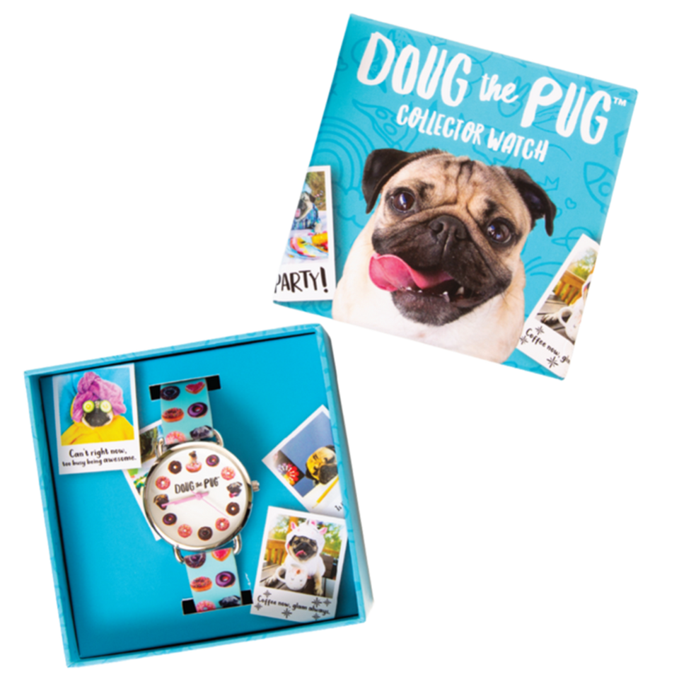 Mighy Mojo Doug The Pug Collector Watch Dog Lovers Unisex Analog Limited Edition