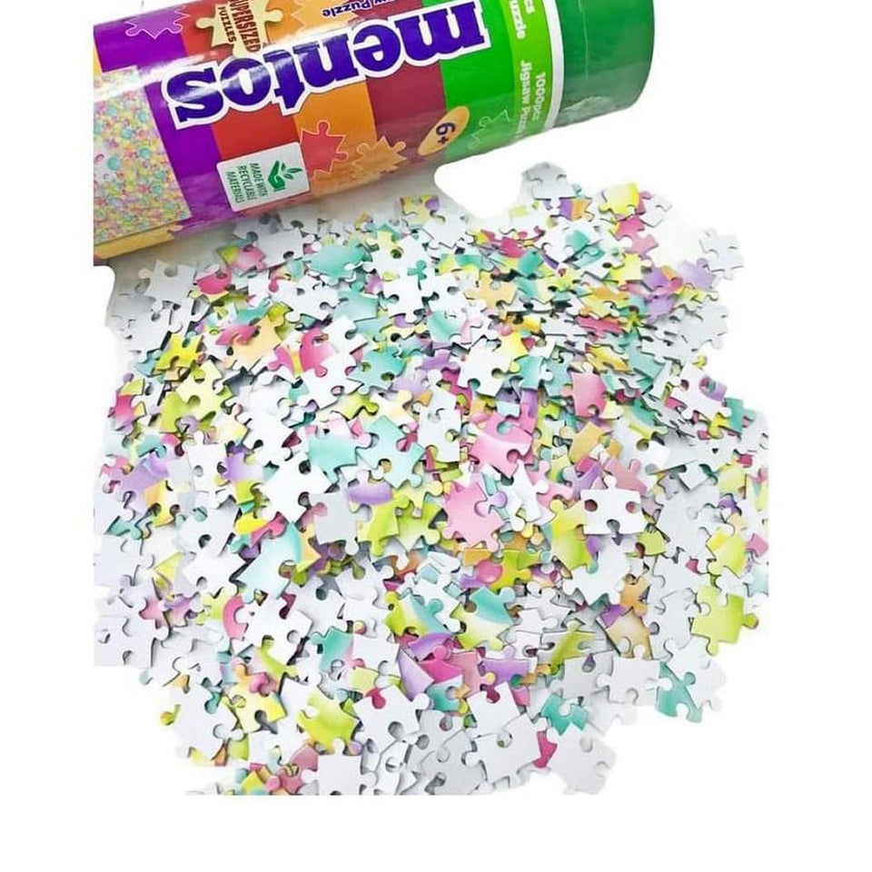 Mentos Rainbow Supersized 1,000pc Colorful Candy Jigsaw Puzzle 20"x27" YWOW