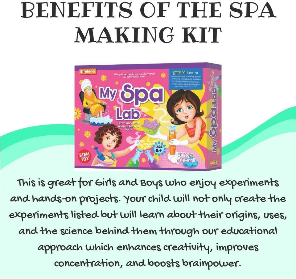 Explore STEM Learner My Spa Lab Bath Bomb DIY Educational Science Kit