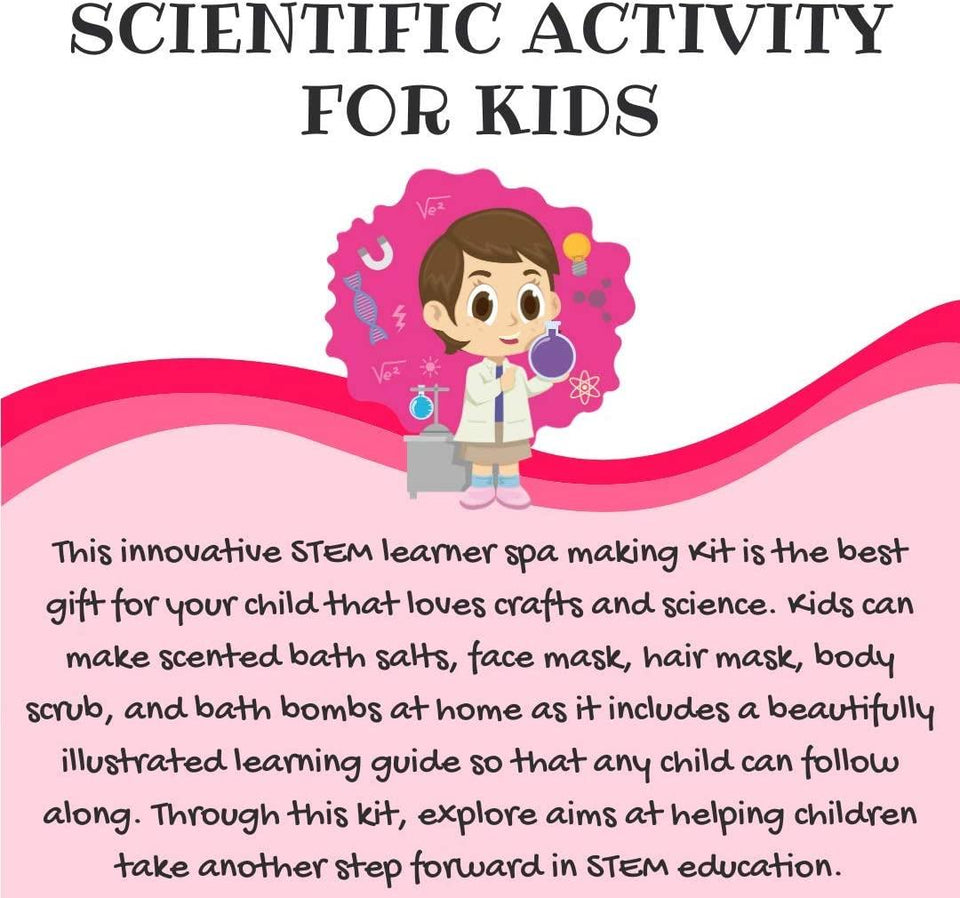 Explore STEM Learner My Spa Lab Bath Bomb DIY Educational Science Kit