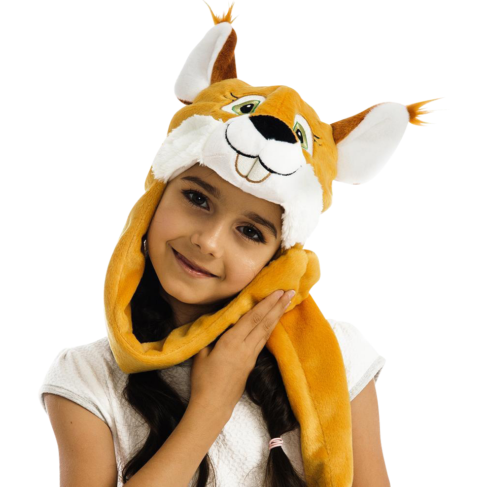 Nutty Squirrel Chipmunk Plush Headpiece Kids Costume Dress-Up Play Accessory