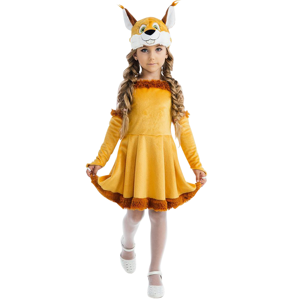 Fairy Tail Squirrel Nutty Chipmunk Girls Plush Costume Dress-Up Play Kids - X-Small