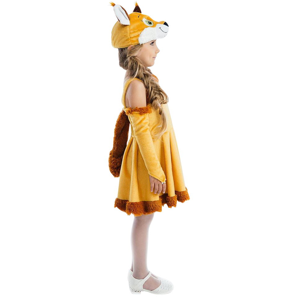 Fairy Tail Squirrel Nutty Chipmunk Girls Plush Costume Dress-Up Play Kids - X-Small