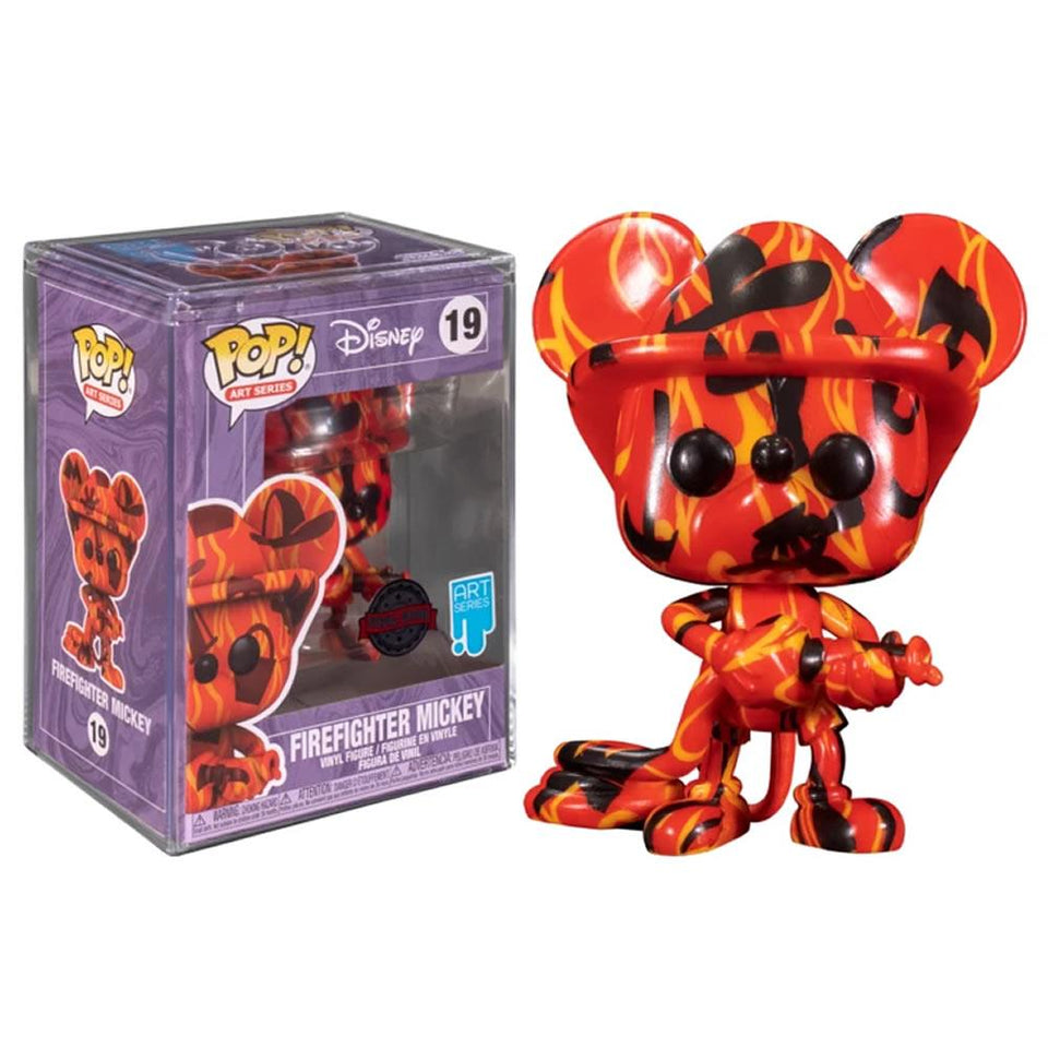Funko Artist Series Firefighter Mickey Special Edition Red Figure Disney
