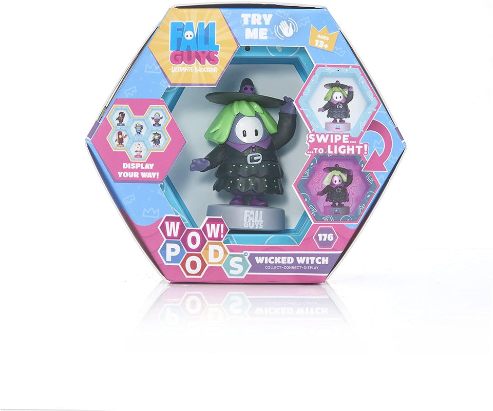 WOW Pods Fall Guys Wicked Witch Swipe Light-Up Figure Connect for Display