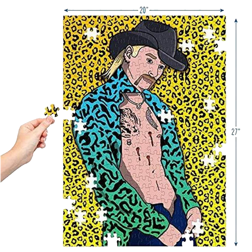 Hot Joe Tiger King Jigsaw Puzzle 1000ct Piece Premium Quality Pop Culture