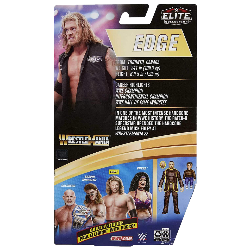WWE Wrestlemania Elite Collection Edge Rated-R Superstar Wrestler