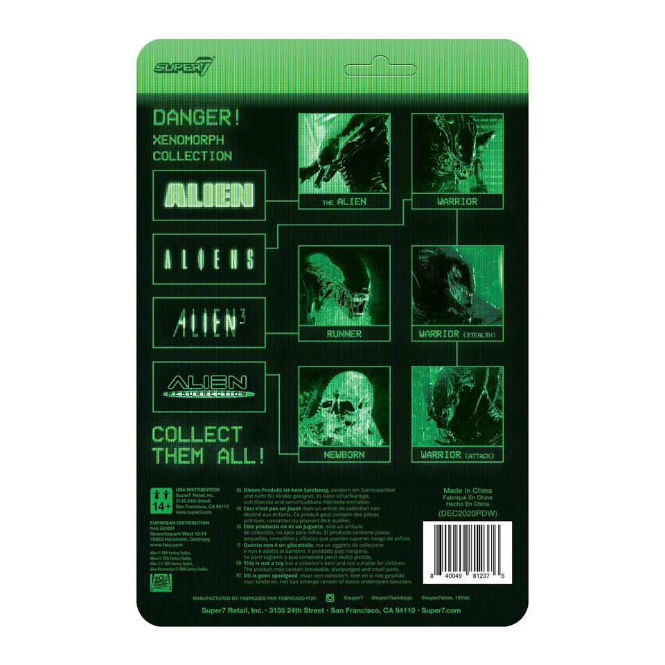 Aliens Warrior Alien Bronze Action Figure Xenomorph Stealth Horror Movie