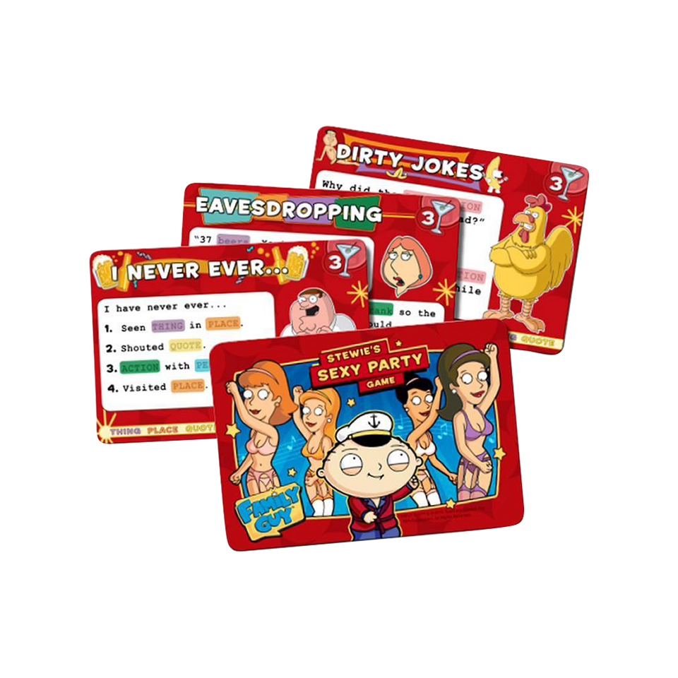 Family Guy: Stewie's Sexy Party Word Game Hilarious Fast-Paced Fox TV Show