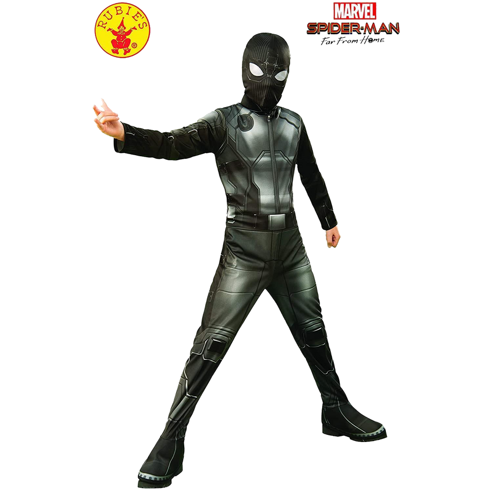 Marvel Stealth Spider-Man Far From Home Licensed Costume & Mask - Medium (8/10)