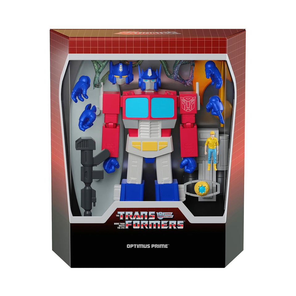 Transformers Ultimates Optimus Prime Original G1 Cartoon Wave 1 Figure Super7