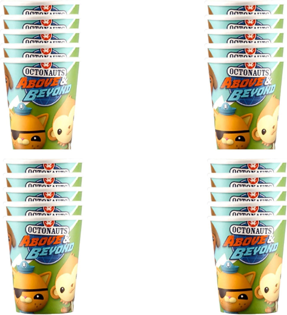 Octonauts Celebration Paper Cups 20ct Disposable Drinkware Kids Party Supplies Mighty Mojo