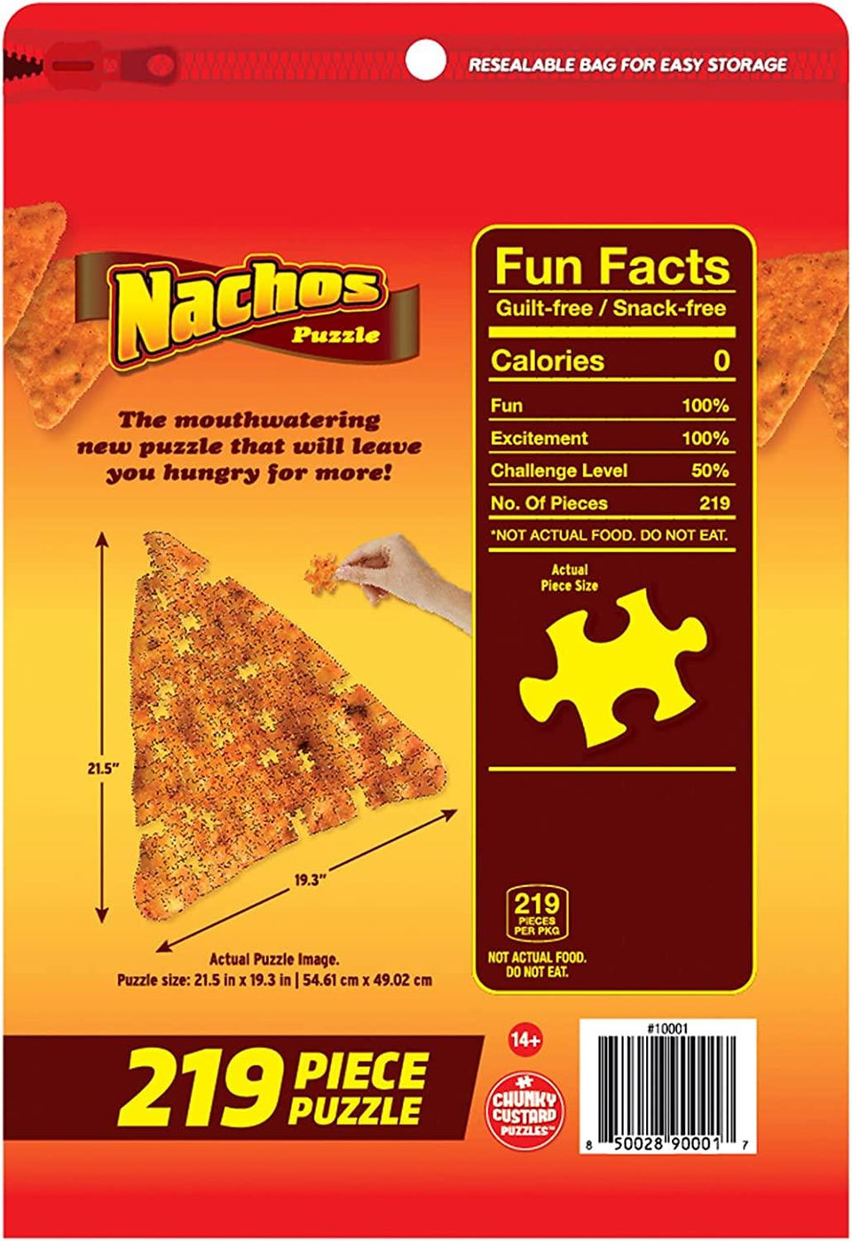 Nacho Chip 219pcs Jigsaw Puzzle 20"x21" Snack Series Food Theme Mighty Mojo