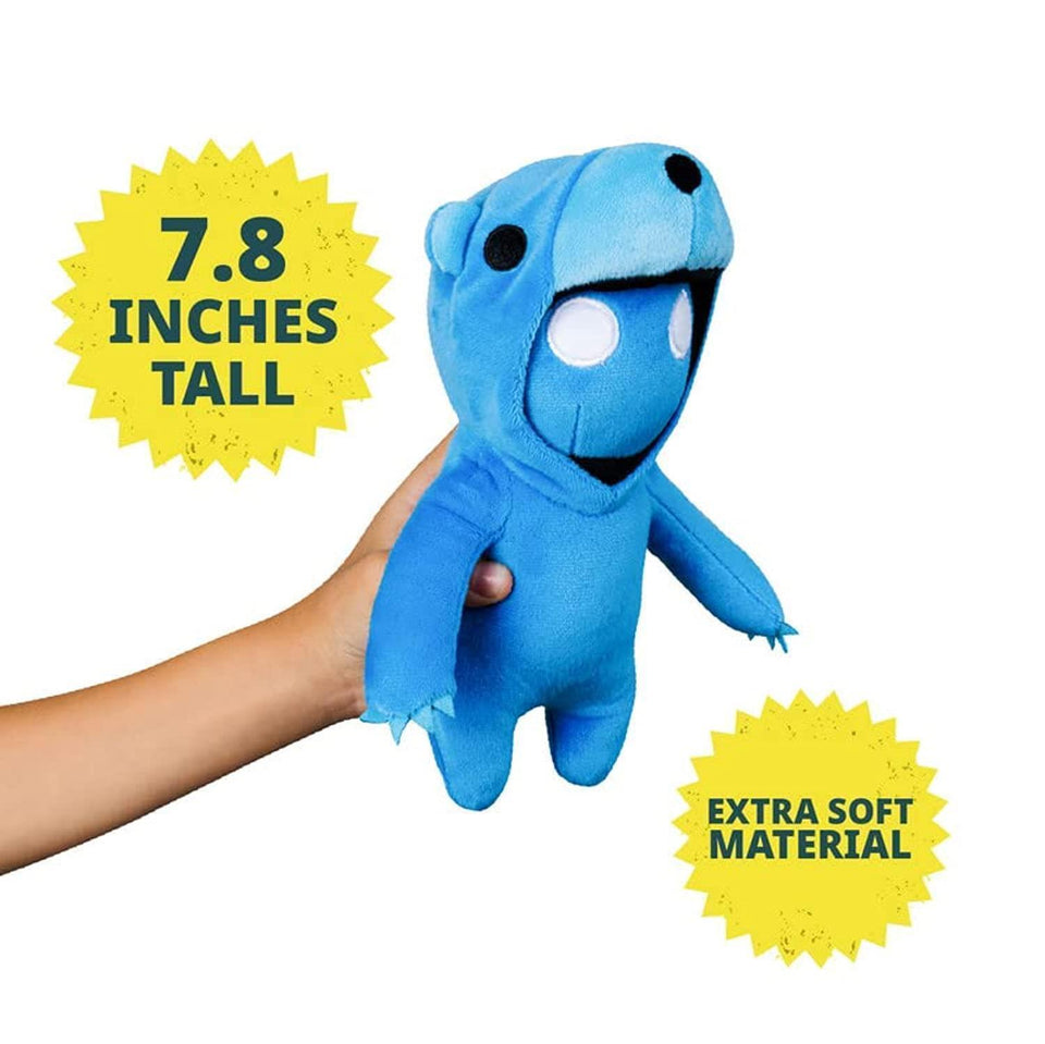 Gang Beasts 8" Plush 4pk Red Cat Yellow Chicken Green Dragon Blue Bear Bundle Set PMI International