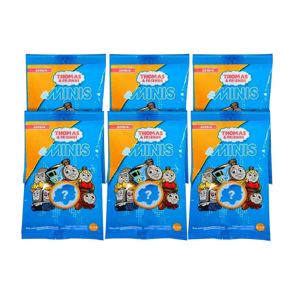 Thomas & Friends Minis Engines 6-Pack Blind Bags Gift Set Party Bundle