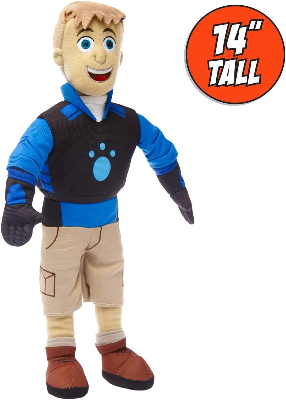 Martin Kratt Wild Kratts Plush Toy Doll 14" Blue Creature Power Suit Mighty Mojo