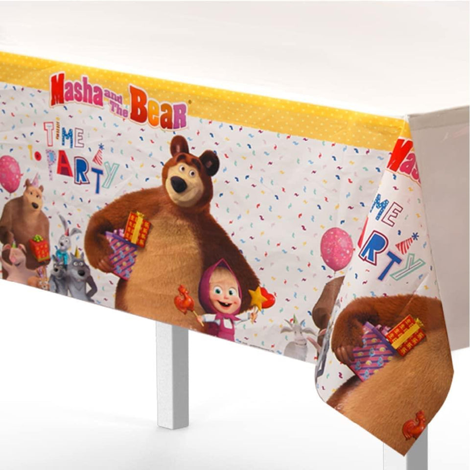 Masha and The Bear Party In A Box Cartoon Birthday Favor Boxes Decor Mighty Mojo
