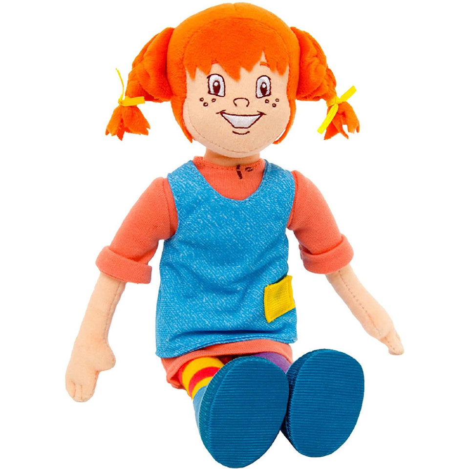 Pippy Longstocking Plush Doll 12" Classic Swedish Kids Book TV Character Mighty Mojo