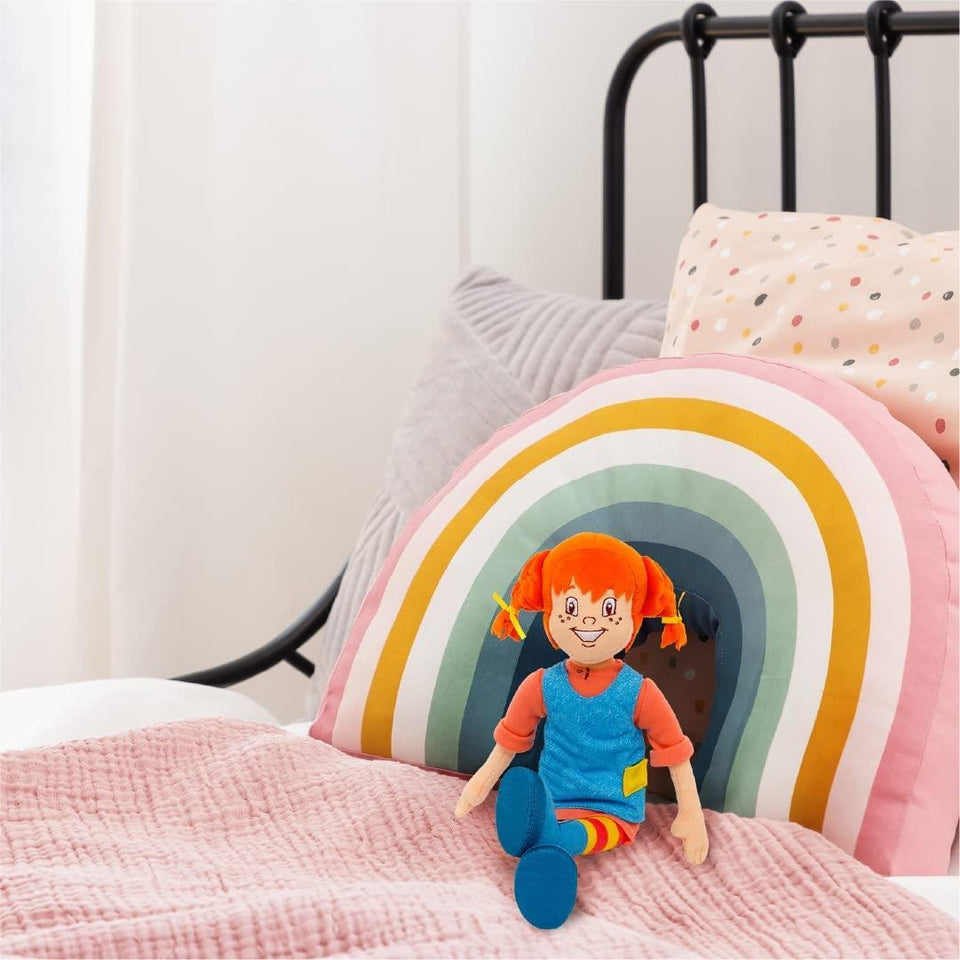Pippy Longstocking Plush Doll 12" Classic Swedish Kids Book TV Character Mighty Mojo