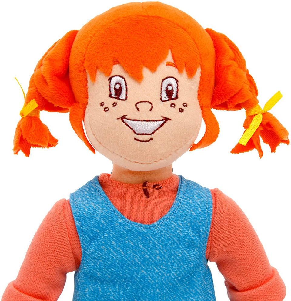 Pippy Longstocking Plush Doll 12" Classic Swedish Kids Book TV Character Mighty Mojo