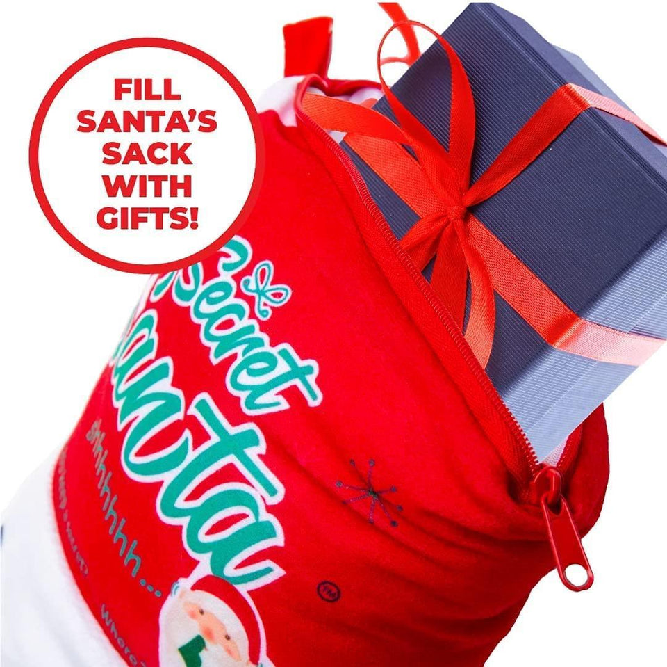 Secret Santa Snowman Christmas Stocking Record Your Message Holiday XMAS Decor Mighty Mojo 0404