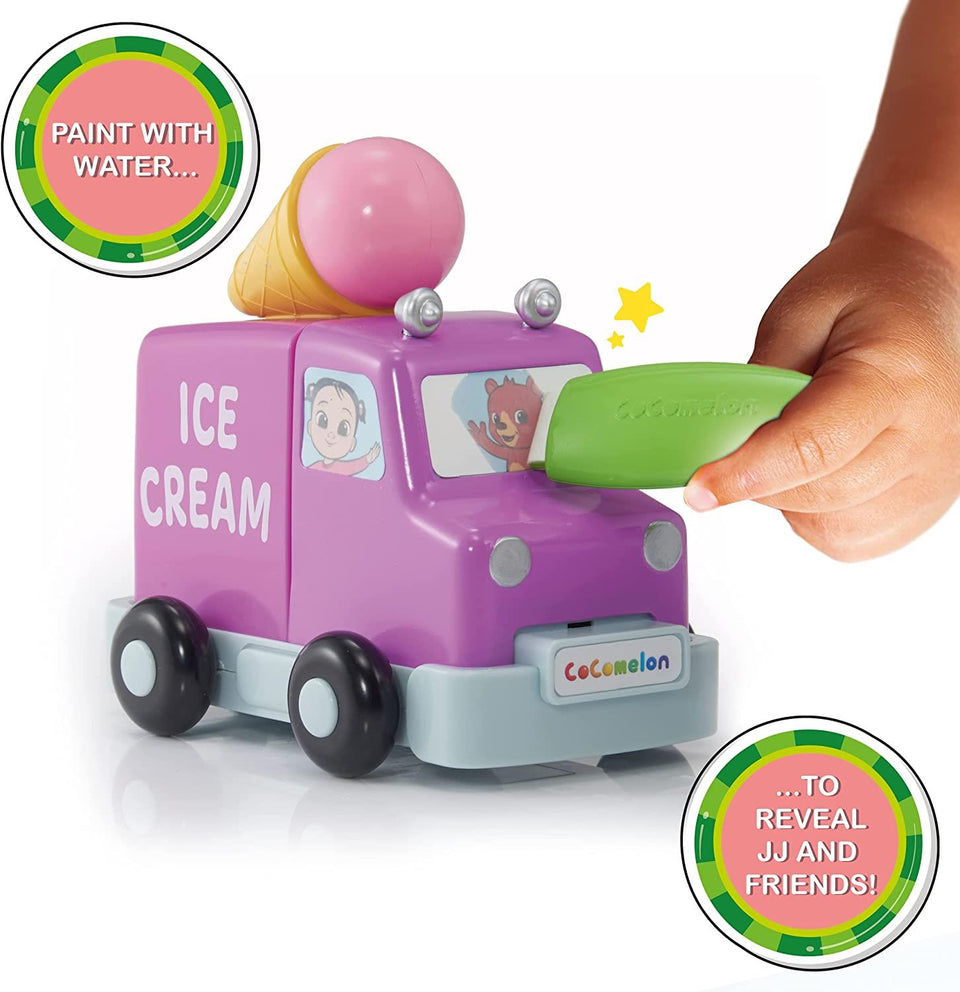 CoComelon Build Reveal Musical Vehicles School Bus Fire Engine Ice Cream Truck Toy WOW! Stuff