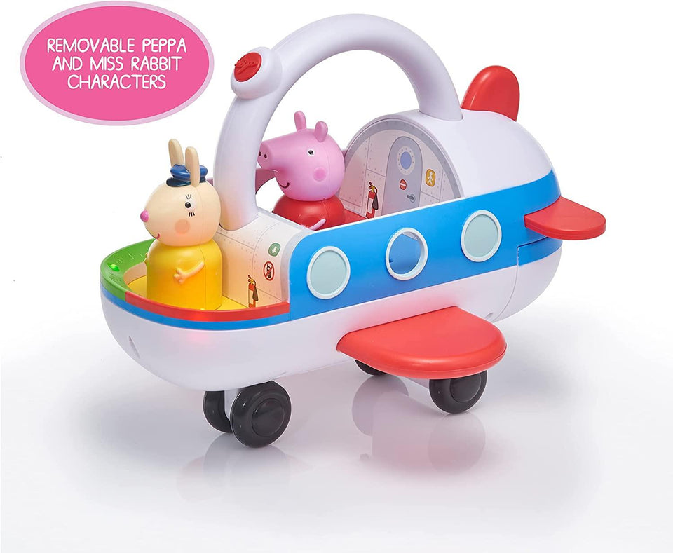 Peppa Pig's Clever Plane Lights Sounds Miss Rabbit Toy Interactive WOW! Stuff