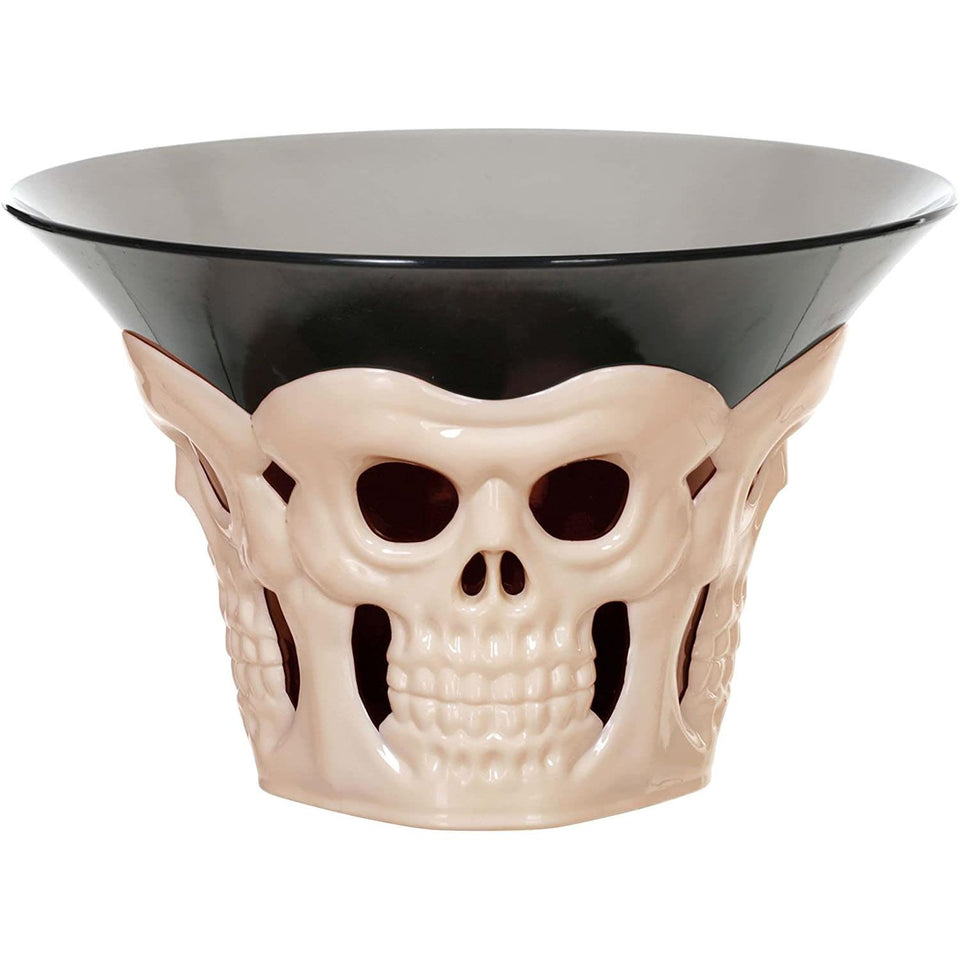 Bone Skull Candy Bowl Halloween Themed Spooky Party Treats 3D Dish Seasons Z18246
