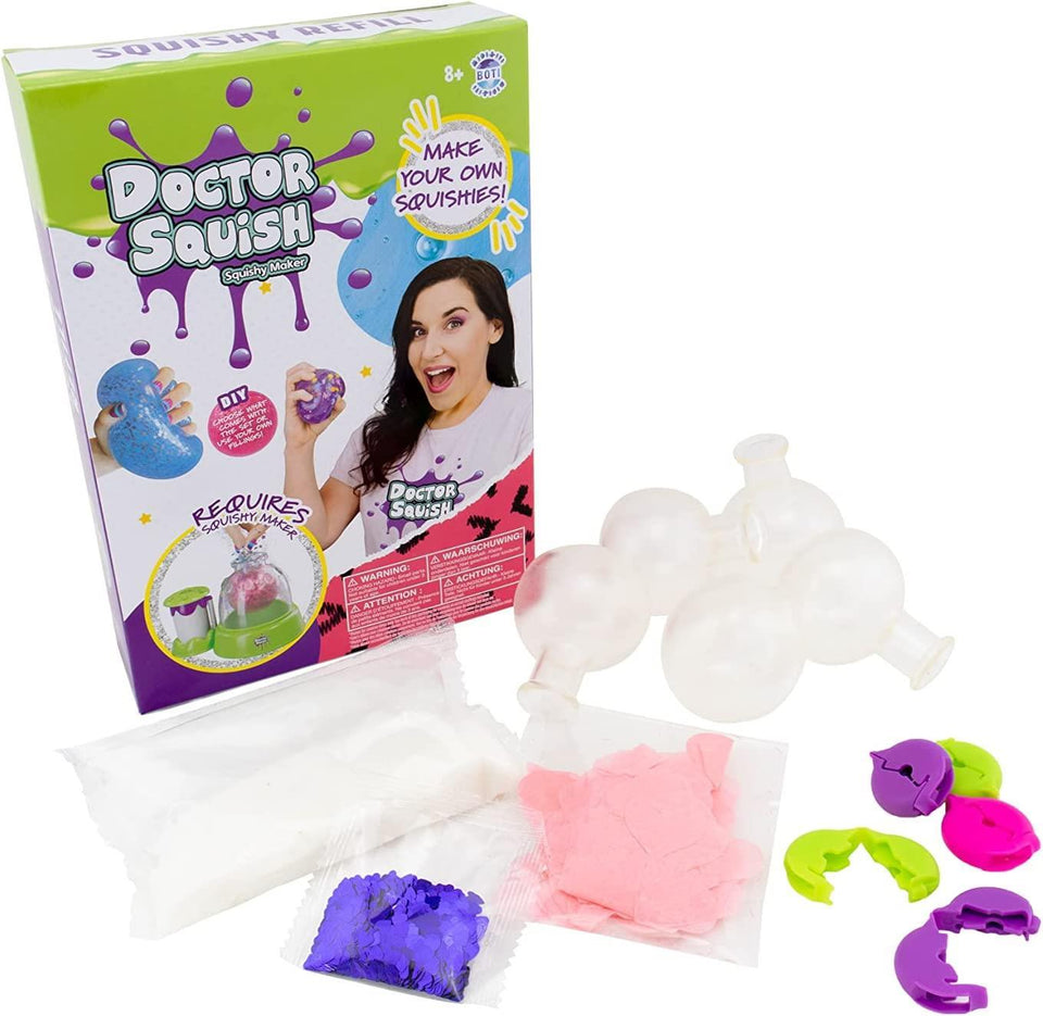 Doctor Squish Squishy Maker Refill Pack Confetti Sparkle Slime Kids Craft Mighty Mojo