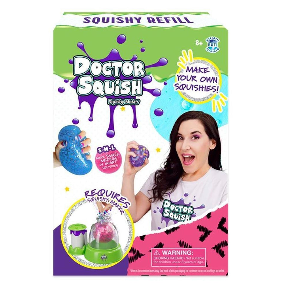 Doctor Squish Squishy Maker Refill Pack Confetti Sparkle Slime Kids Craft Mighty Mojo