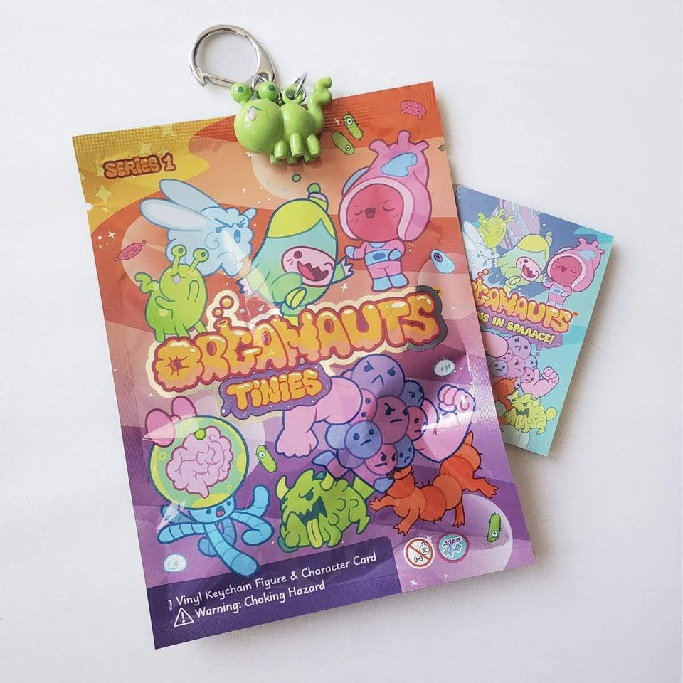 Organauts Tinies Keychain & Figure Bundle 6pc Space Bio-Heroes Organ Learning Toy Know Yourself