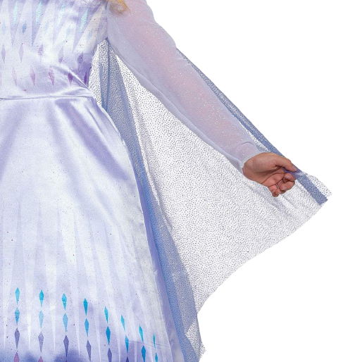 Disney Frozen 2 Elsa Snow Queen Girls Dress Cape Costume - Small (4/6)