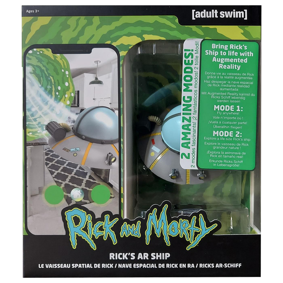 Rick & Morty Virtual Ricks AR Remote Control Spaceship Archie's Toys