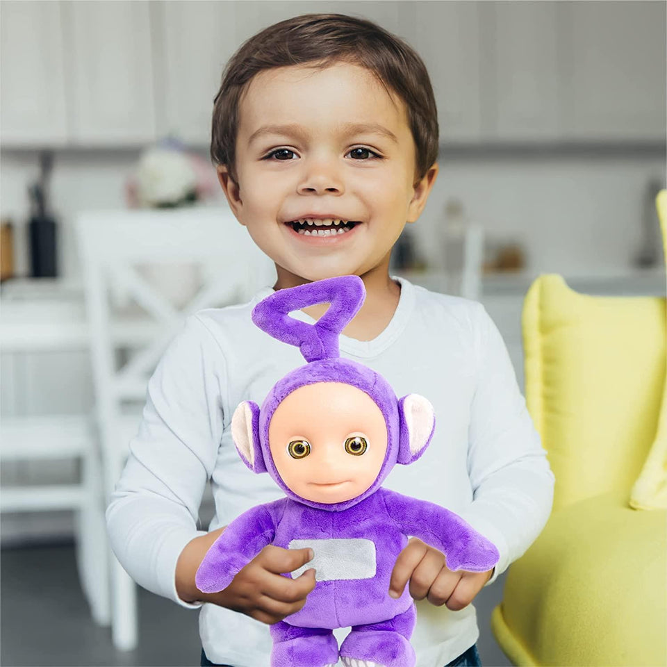 Teletubbies Talking Tinky Winky Purple Plush 11" Doll Giggles Teletubby Toy Mighty Mojo