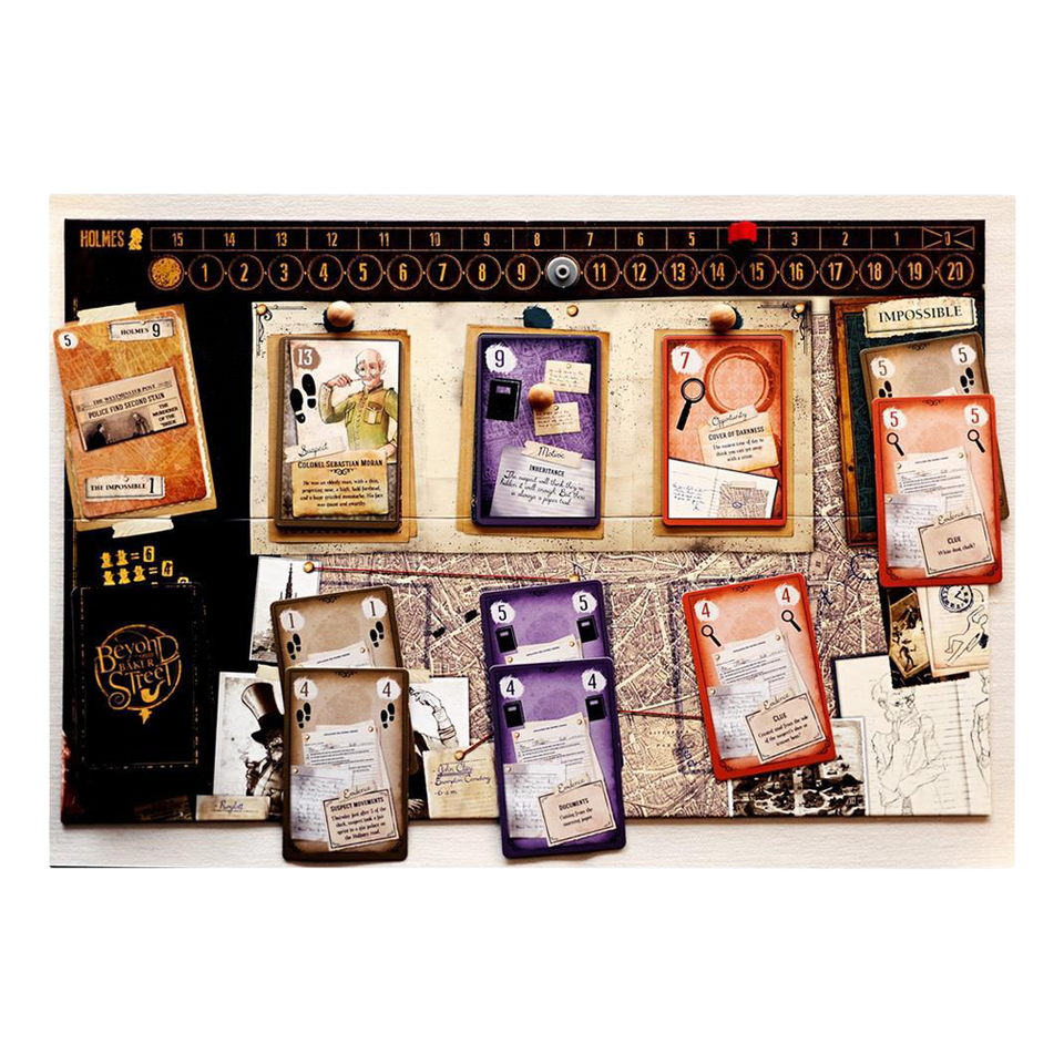 Z-an Games Beyond Baker Street Board Game Sherlock Holmes Watson Detective Themed Mystery