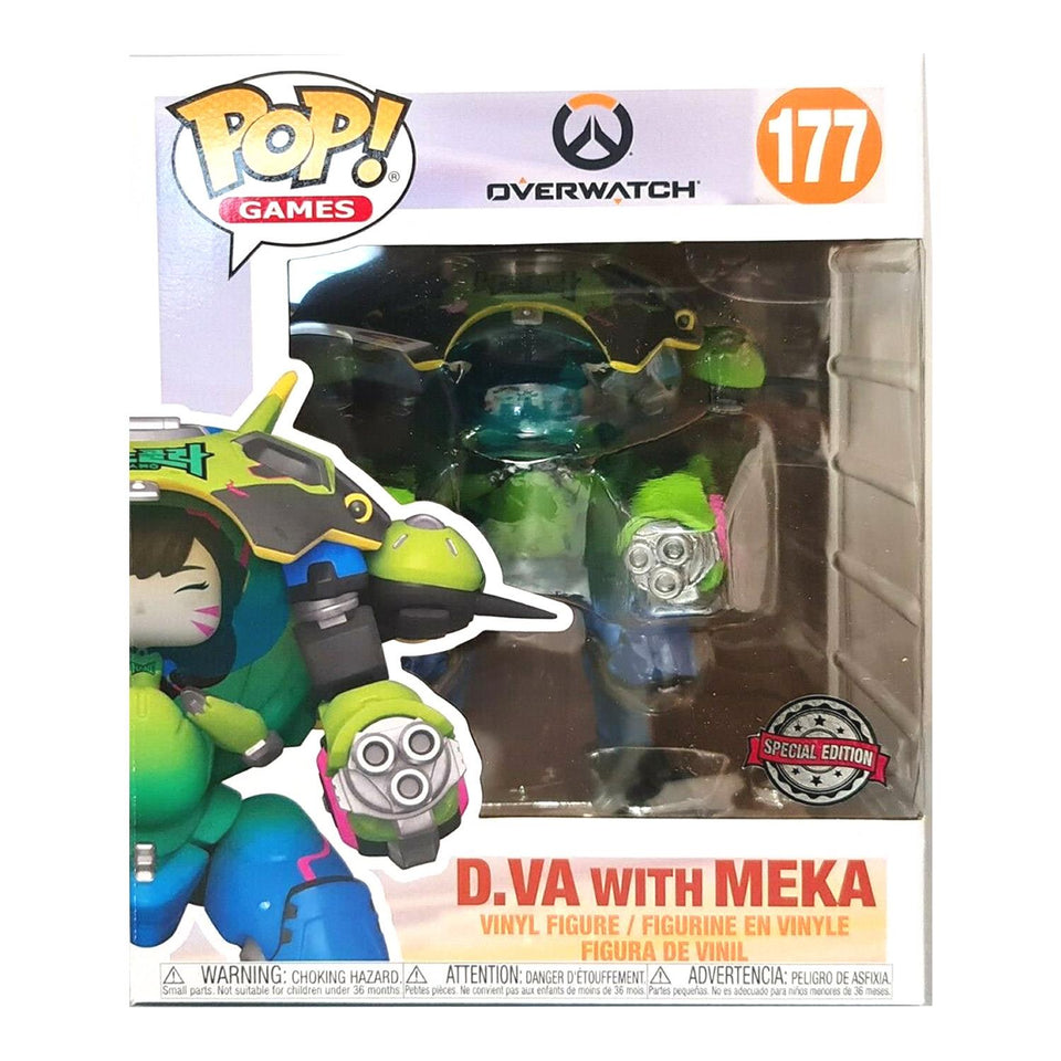 Funko Overwatch Nano Cola D.Va with Meka Super Sized 6" Pop Games Figure