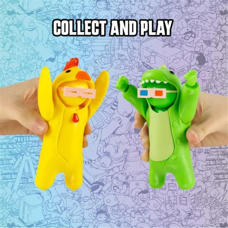 Gang Beasts Yellow Chicken Costume Video Game Fighter Character Figure PMI International