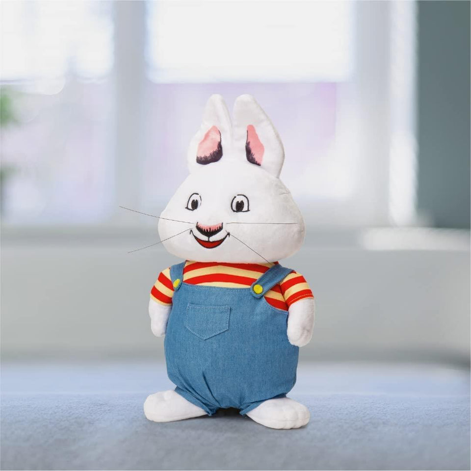 Max and Ruby Max Rabbit Bunny Overalls Plush Doll Kids TV Show Figure Mighty Mojo