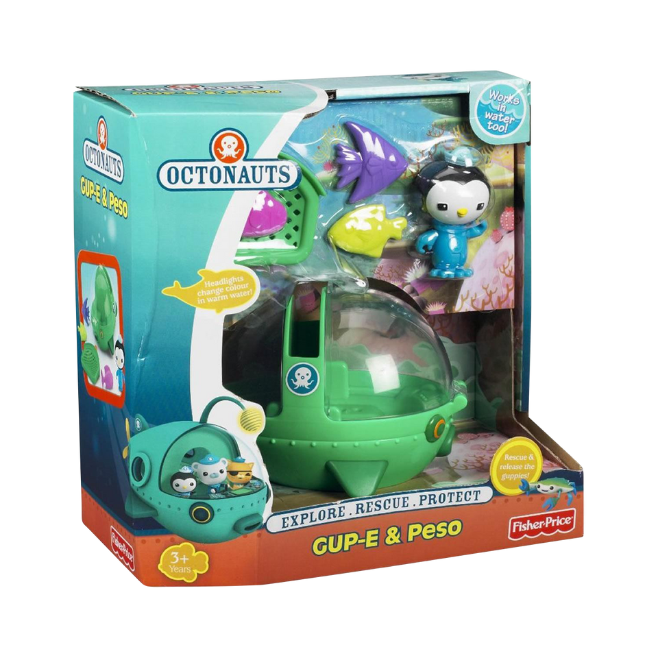 Fisher-Price Octonauts Gup-E Vehicle w/Peso Rescue Mission Race Guppies Y1961