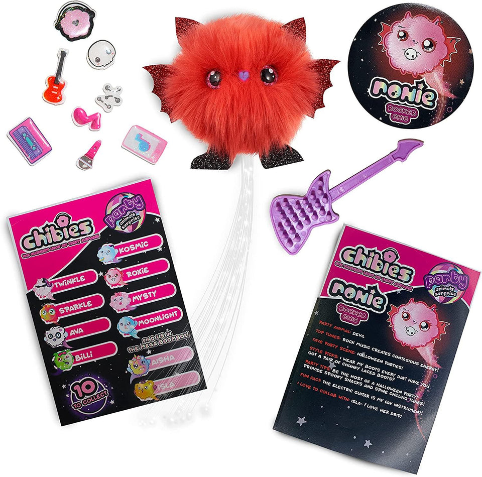 Chibies Boom Box Roxie Fluffy Lights to Beats Speaker Music Interactive Toy WOW! Stuff