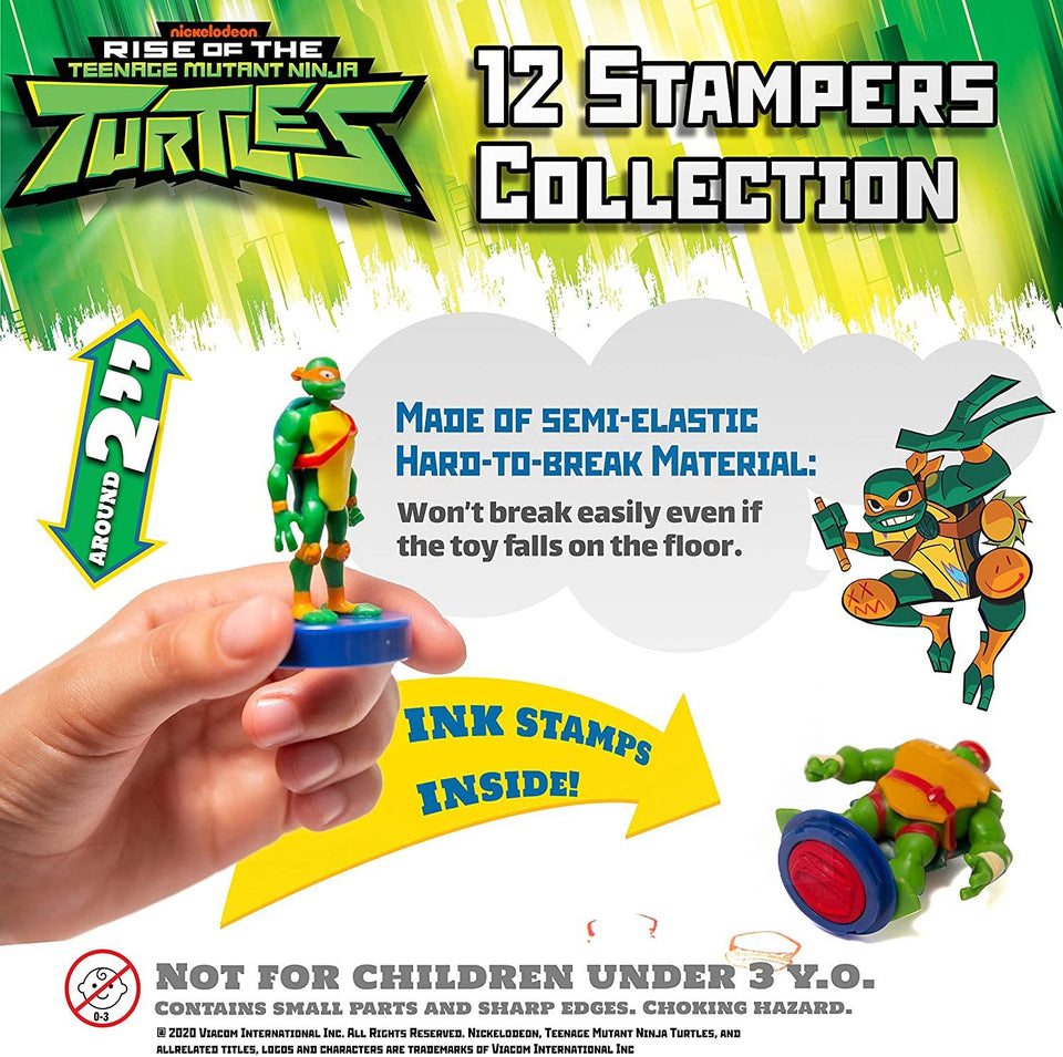 Teenage Mutant Ninja Turtles Stamps 5pk Giant Raph Hamato Mikey Donnie Leo Figure PMI International