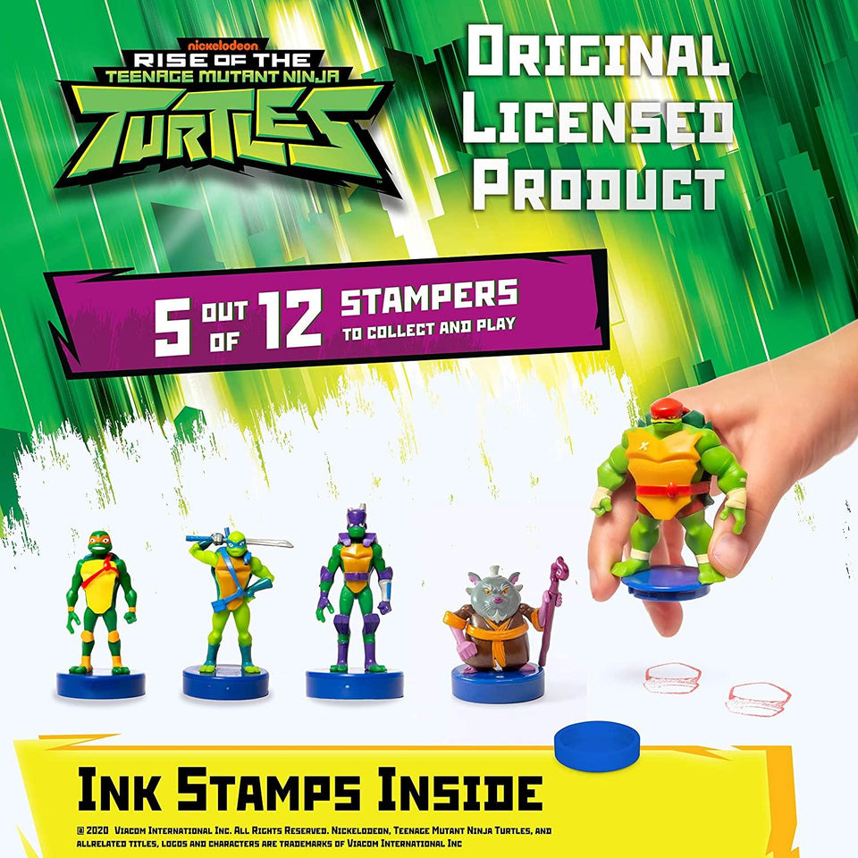 Teenage Mutant Ninja Turtles Stamps 5pk Giant Raph Hamato Mikey Donnie Leo Figure PMI International
